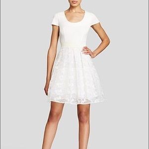 Tracy Reese Cap Sleeve Fit and Flare Dress